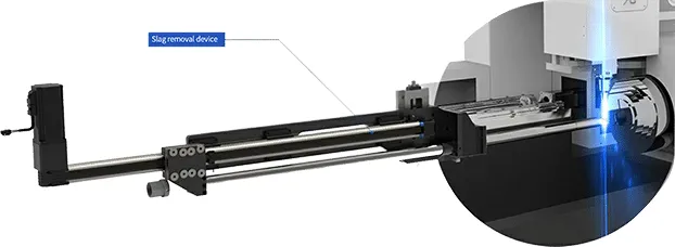 Функция защиты от брызг станка лазерной резки круглых и профильных труб LX-GL40/70/90 от компании LongxinLaser