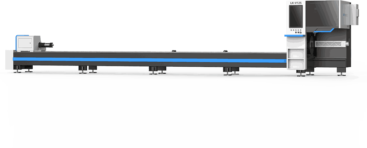 Станок лазерной резки круглых и профильных труб LX-V12S от компании LongxinLaser с доставкой по РФ