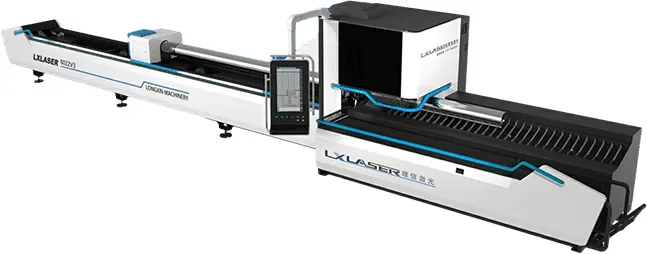 Ведущая технология подачи труб станка лазерной резки круглых и профильных труб LX-V3 от компании LongxinLaser
